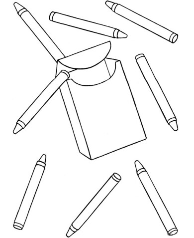Раскраски Школьные принадлежности