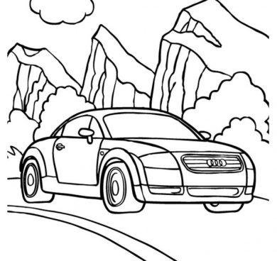 Раскраска Audi TT