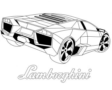 раскраска lamborghini aventador