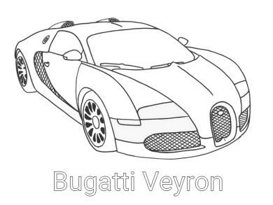 раскраска bugatti veyron